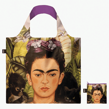 FRIDA KAHLO Self Portrait with Hummingbird Recycled Bag
