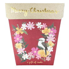 Christmas Wildflowers Card - Gift of Seeds