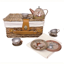 Egmont Toys – Musician Tin Tea Set in Wicker Basket
