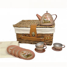 Egmont Toys – Fawn Tin Tea Set in Wicker Basket