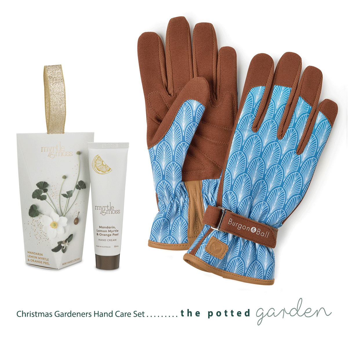 gardening gloves and hand cream set Christmas Hand Care Gift Set for Gardeners