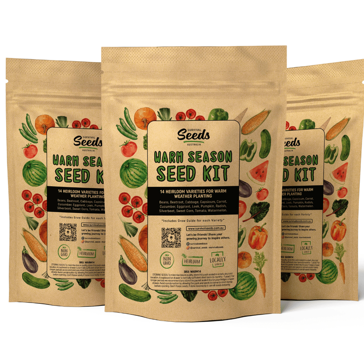 Survival Seeds - Warm Season Seed Kit – The Potted Garden
