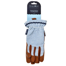 Women's Blue Stripe Gardening Gloves by Burgon & Ball