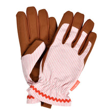 Women's Blush Stripe Gardening Gloves by Burgon & Ball