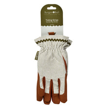 Women's Olive Stripe Gardening Gloves by Burgon & Ball
