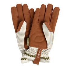 Women's Olive Stripe Gardening Gloves by Burgon & Ball