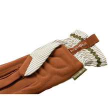 Women's Olive Stripe Gardening Gloves by Burgon & Ball