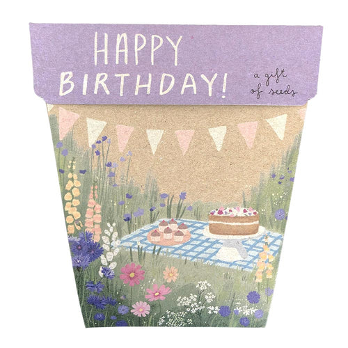Happy Birthday Picnic Gift Card of Seeds