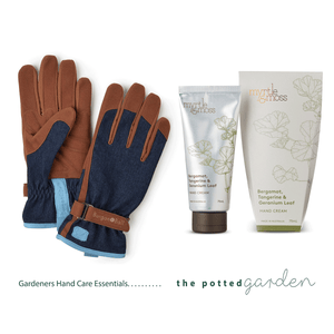 Gardeners Hand Care Essentials - Denim Gloves for Her