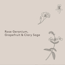 Myrtle & Moss Mini Soy Wax Candle - Rose Geranium, Grapefruit & Clary Sage