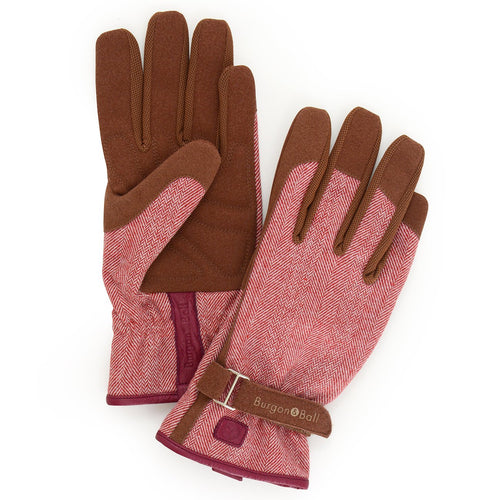 Women's Berry Tweed Gardening Gloves by Burgon & Ball