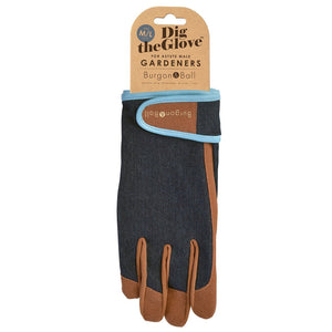 Burgon & Ball Gardening Gloves For Men, Denim | Gardening Gloves | Plant Gifts | The Potted Garden