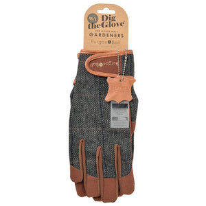 Gardeners Hand Care Essentials - Men's Tweed Gloves