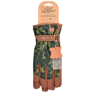 Women's Moss Oak Leaf Gardening Gloves by Burgon & Ball