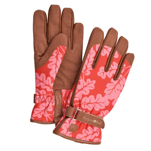 Women's Poppy Oak Leaf Gardening Gloves by Burgon & Ball