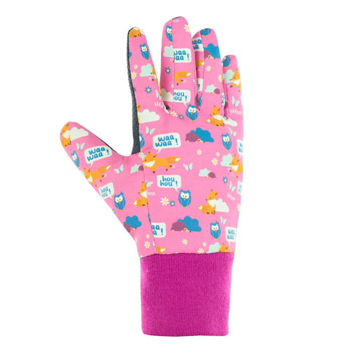 Foxy Gloves.  Kids Gardening Gloves, Pink