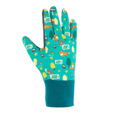 Foxy Gloves. Kids Gardening Gloves, Teal